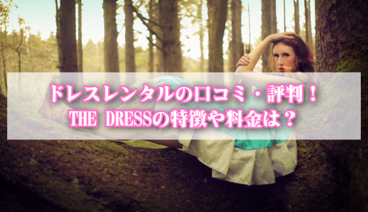 THE DRESSの特徴や使い方は？評判や口コミも調査！